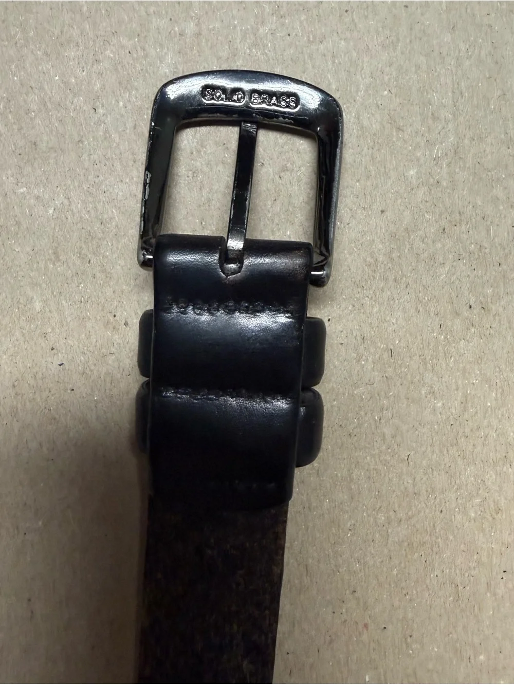 Nautica Black Belt Men’s size 40 Black Fashion Dress Rare!